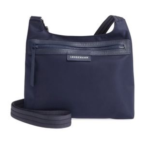 Longchamp Le Pliage Flat Crossbody Bag in Blue